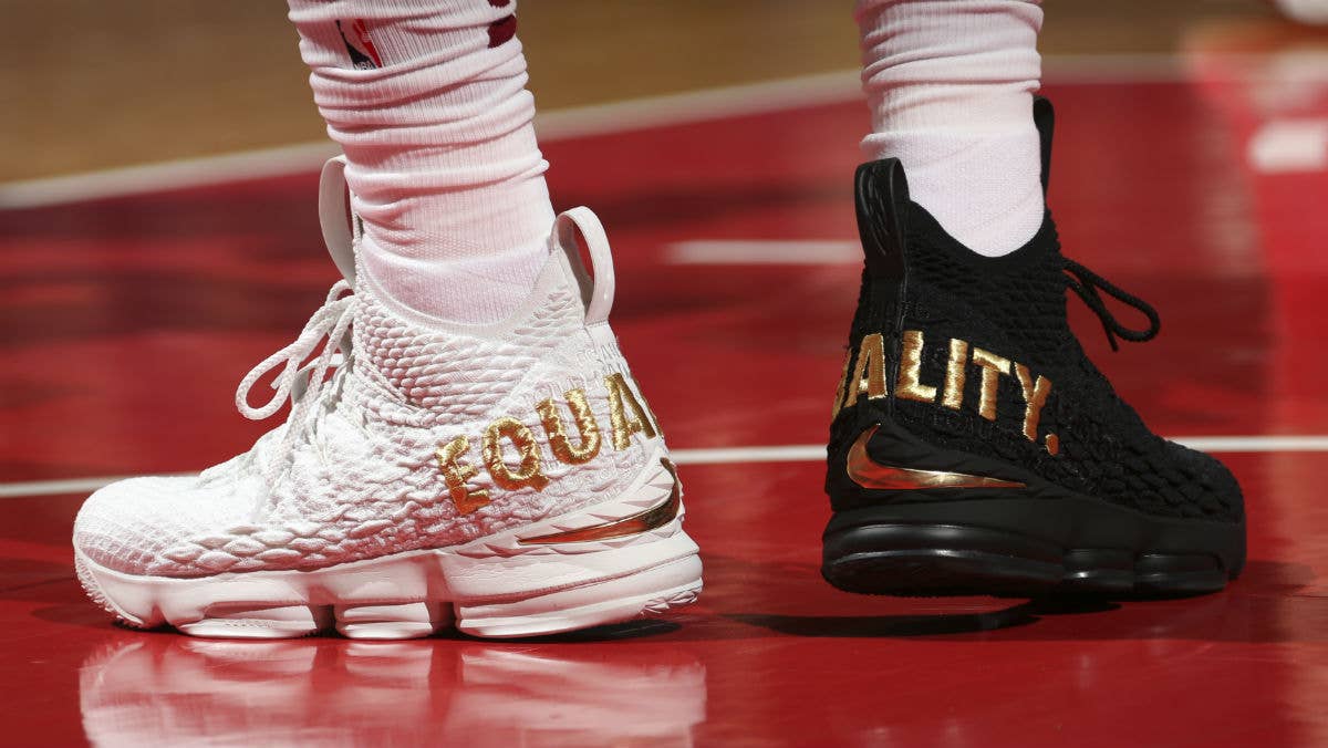 #SoleWatch: LeBron James Sends Message of Equality on Sneakers in D.C ...