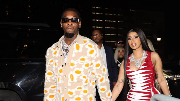 Offset and Cardi B attend Cardi B Hosts Fashion Night Out