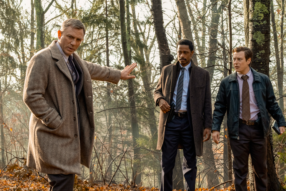 Daniel Craig, LaKeith Stanfield), and Noah Segan in &#x27;Knives Out&#x27;