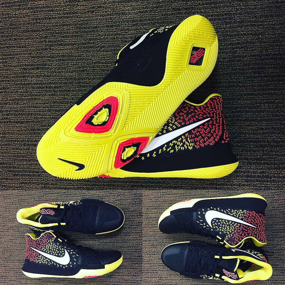 Nike Kyrie 3 Black/Yellow Red Sample