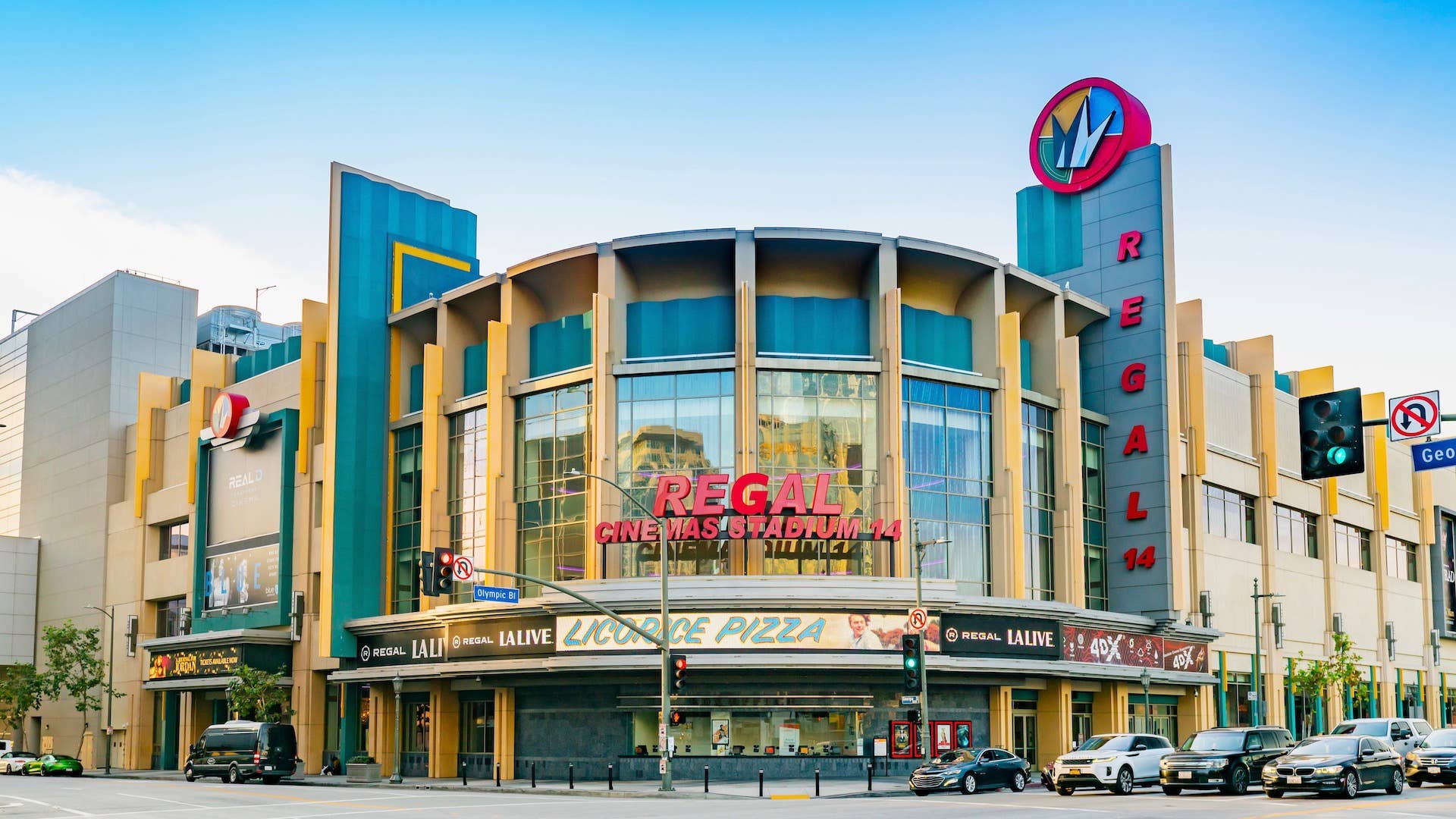General view of Regal Cinemas' flagship L.A. movie theater