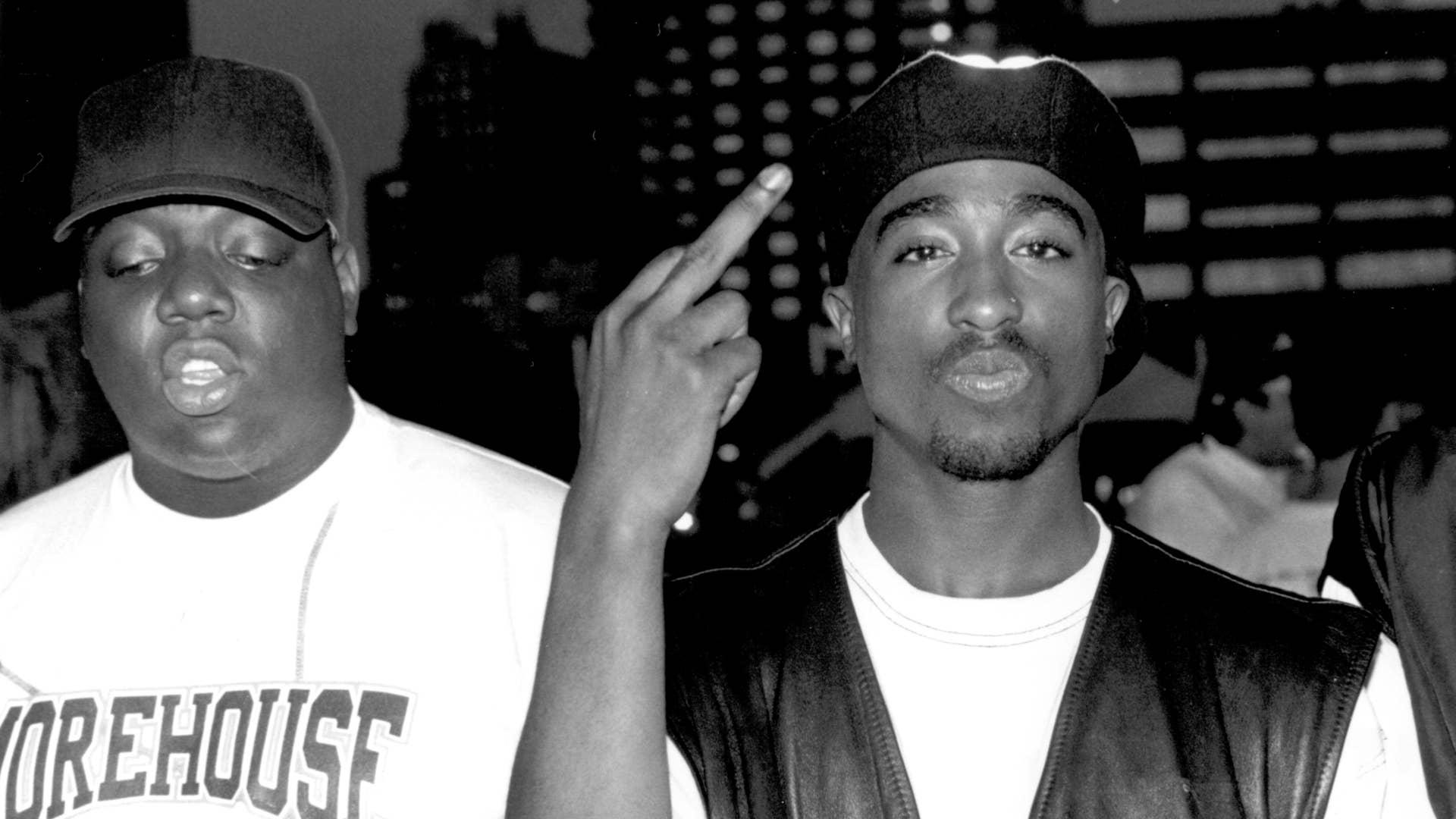 biggie and 2pac are seen in an archival photo