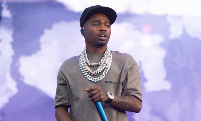 Roddy Ricch performs during the 2022 Wireless Festival