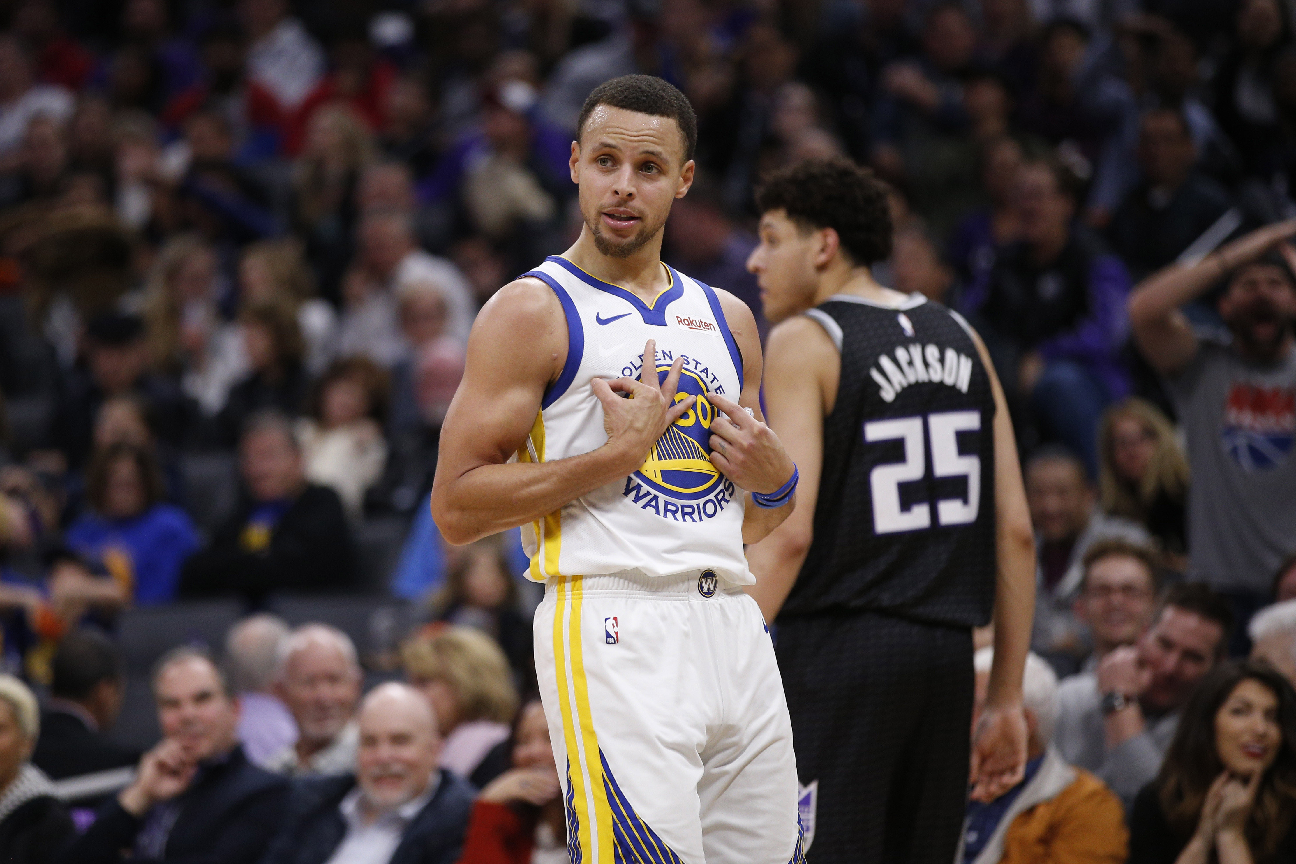Steph Curry Warriors Kings 2019