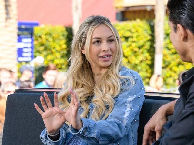 Corinne Olympios Visits 'Extra'