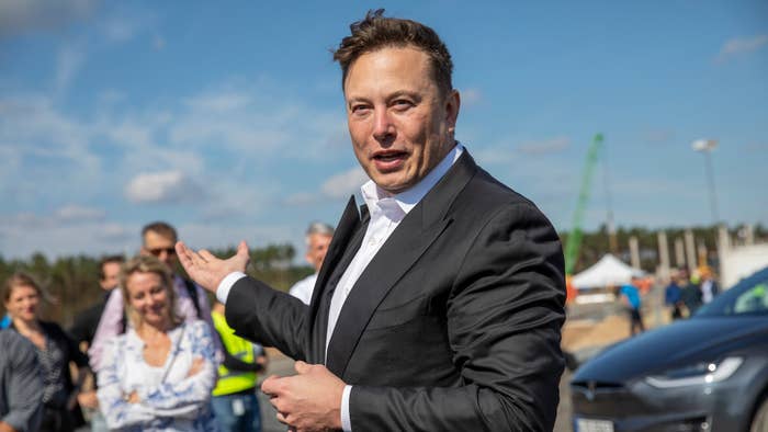 Elon Musk photographed in Germany