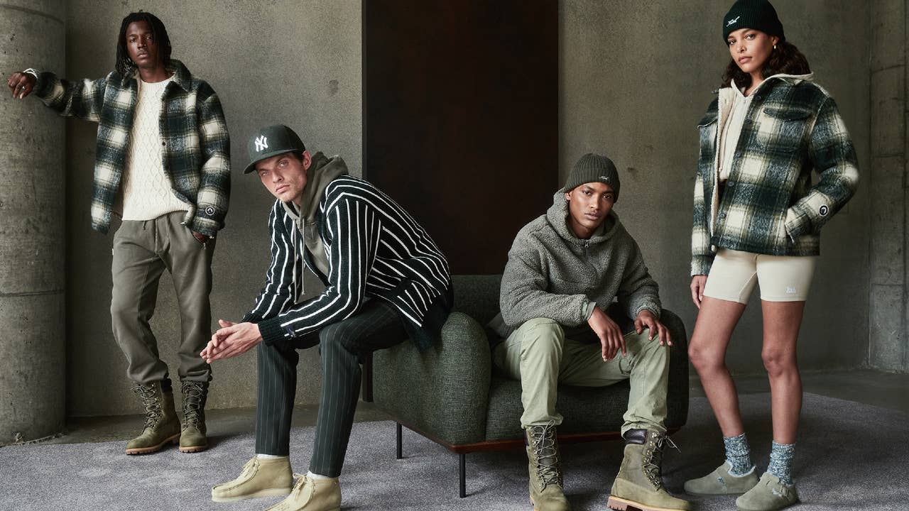 A group of models wear Kith pieces.