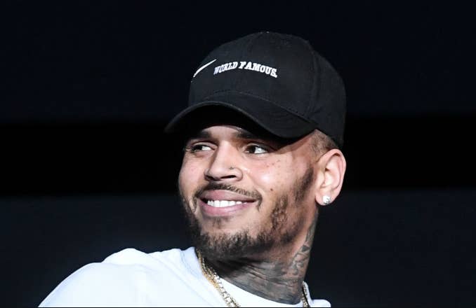 Chris Brown performs onstage at 3rd Annual V 103 Winterfest Concert