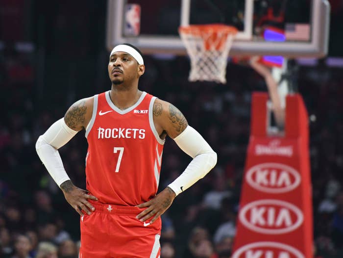 Carmelo Anthony Rockets Clippers 2018