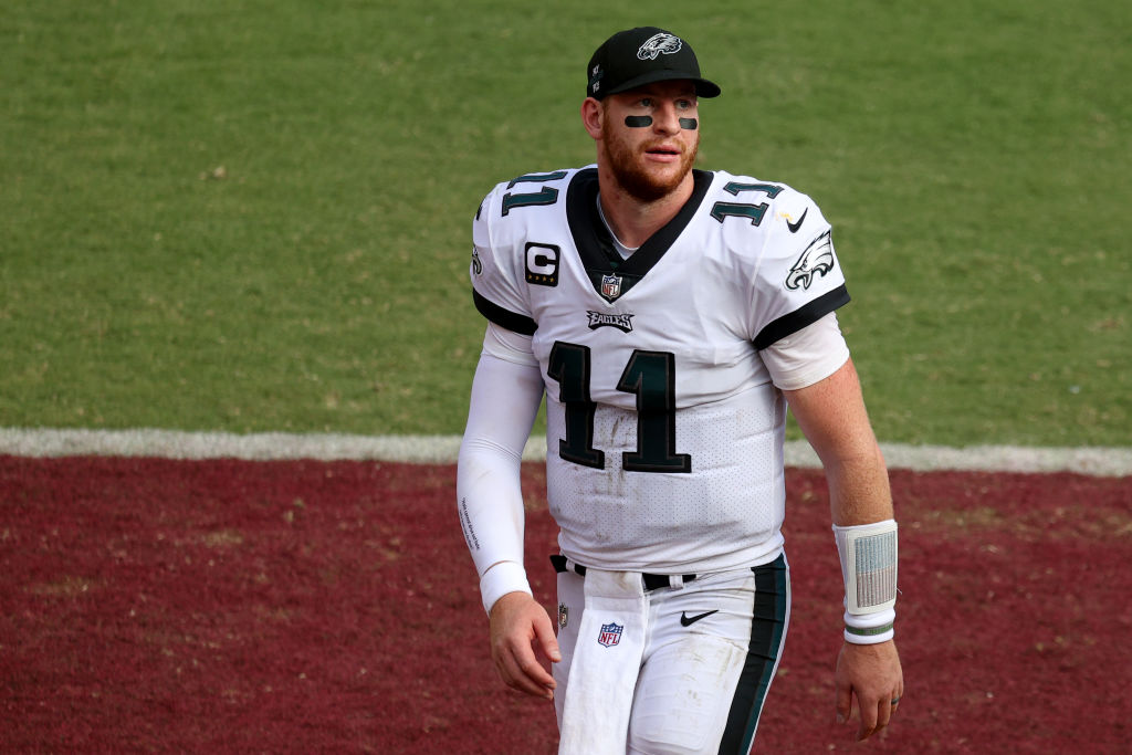 Carson Wentz WFT Eagles Washington 2021