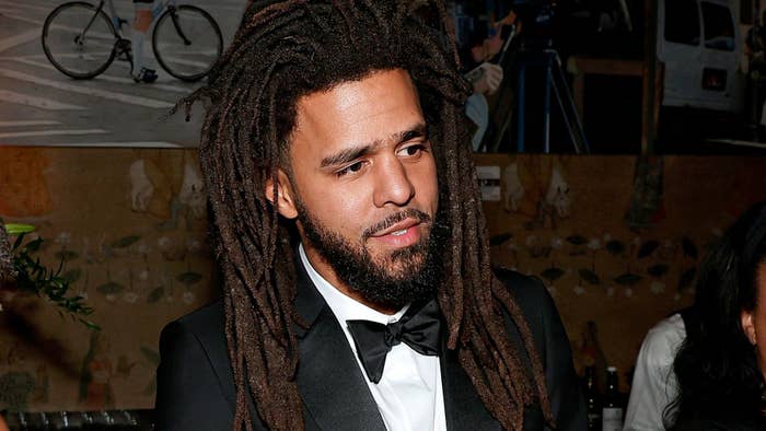 J. Cole at the Netflix Limited Series Colin In Black And White screening