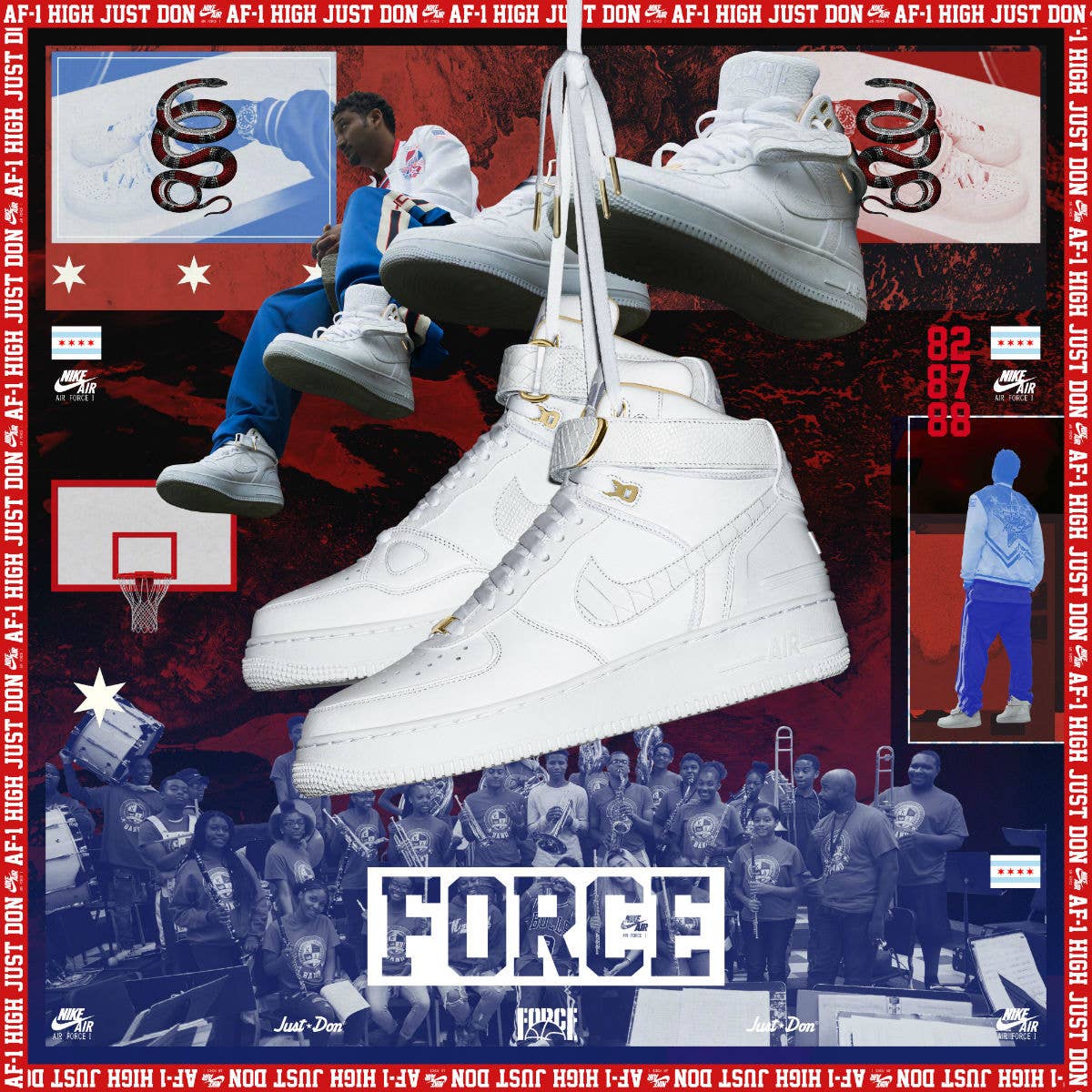 Don C x Nike Air Force 1 High Poster