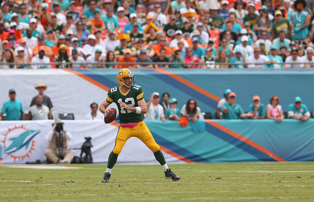 Aaron Rodgers Packers Dolphins 2014