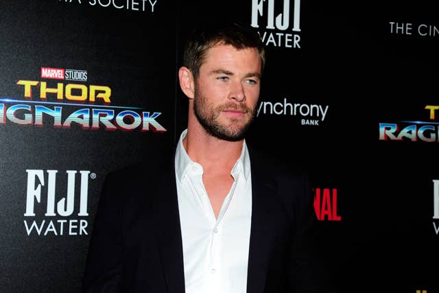 Chris Hemsworth attends The Cinema Society screening of &#x27;Thor: Ragnarok&#x27;