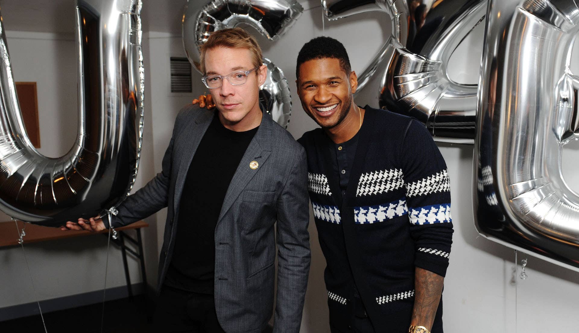 Diplo and Usher in 2012