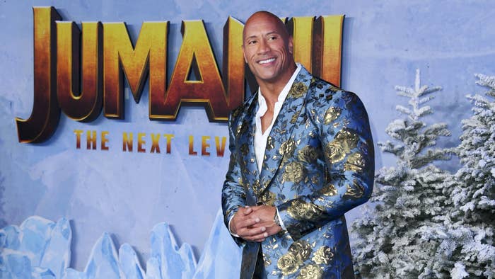 Dwayne Johnson at Jumanji Premiere