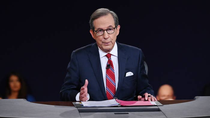 Chris Wallace at a presidential debate