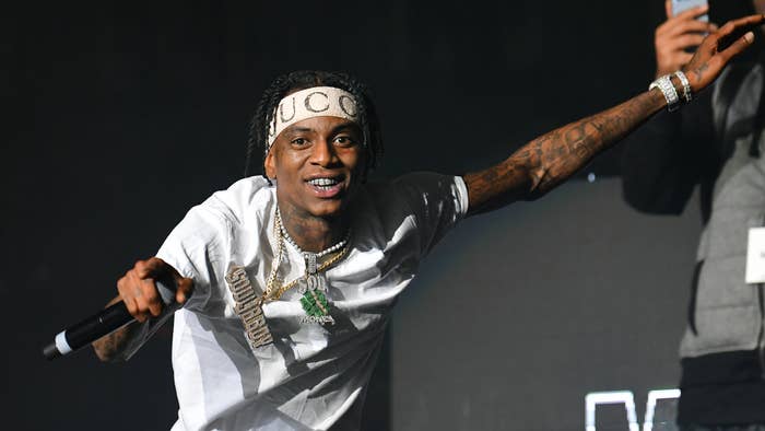 Soulja Boy performs during The Millennium Tour 2021 at State Farm Arena