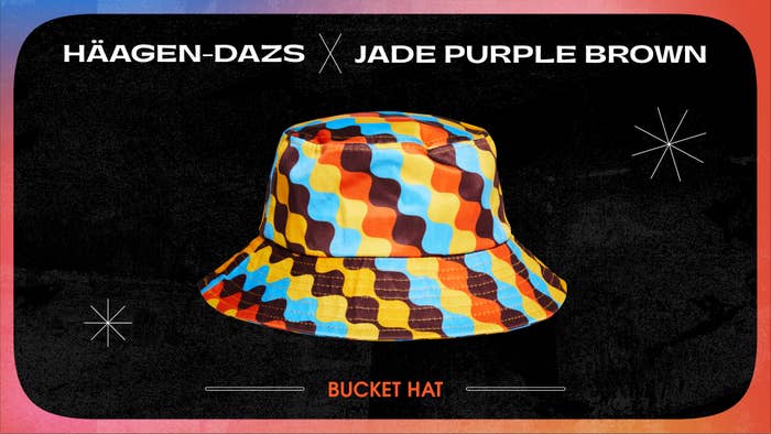 Jade Purple Brown x Haagen Dazs Lead Bucket Hat