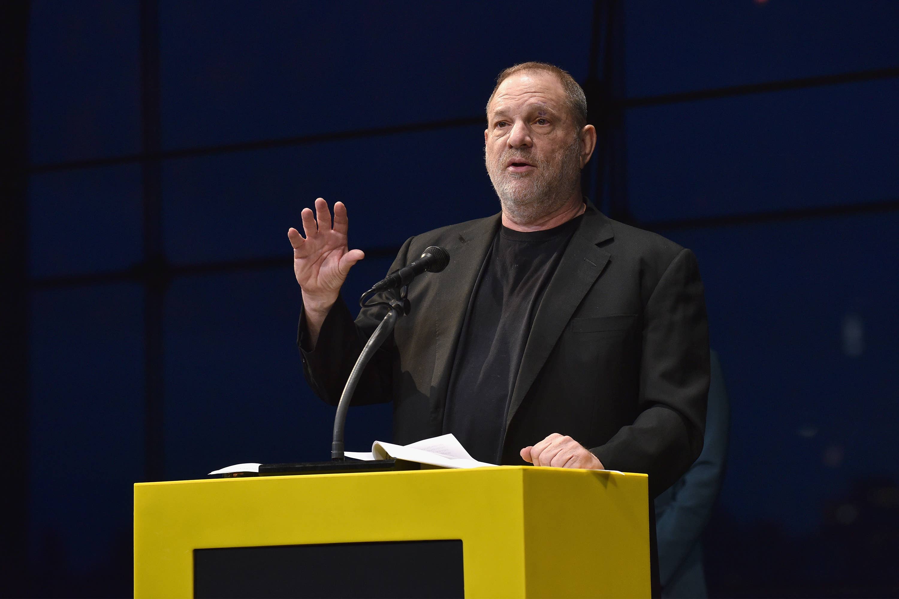 Harvey Weinstein speaks at National Geographic's Further Front Event