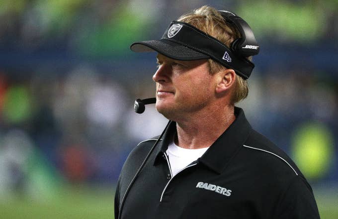 Jon Gruden of the Oakland Raiders