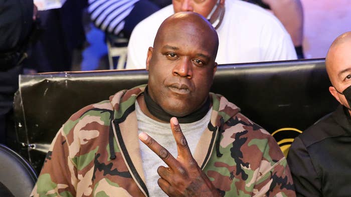Shaquille ONeal is see in the crowd during the Paige Van Zant versus Britain Hart BKFC