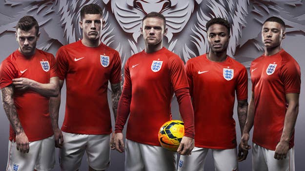 England soccer kit