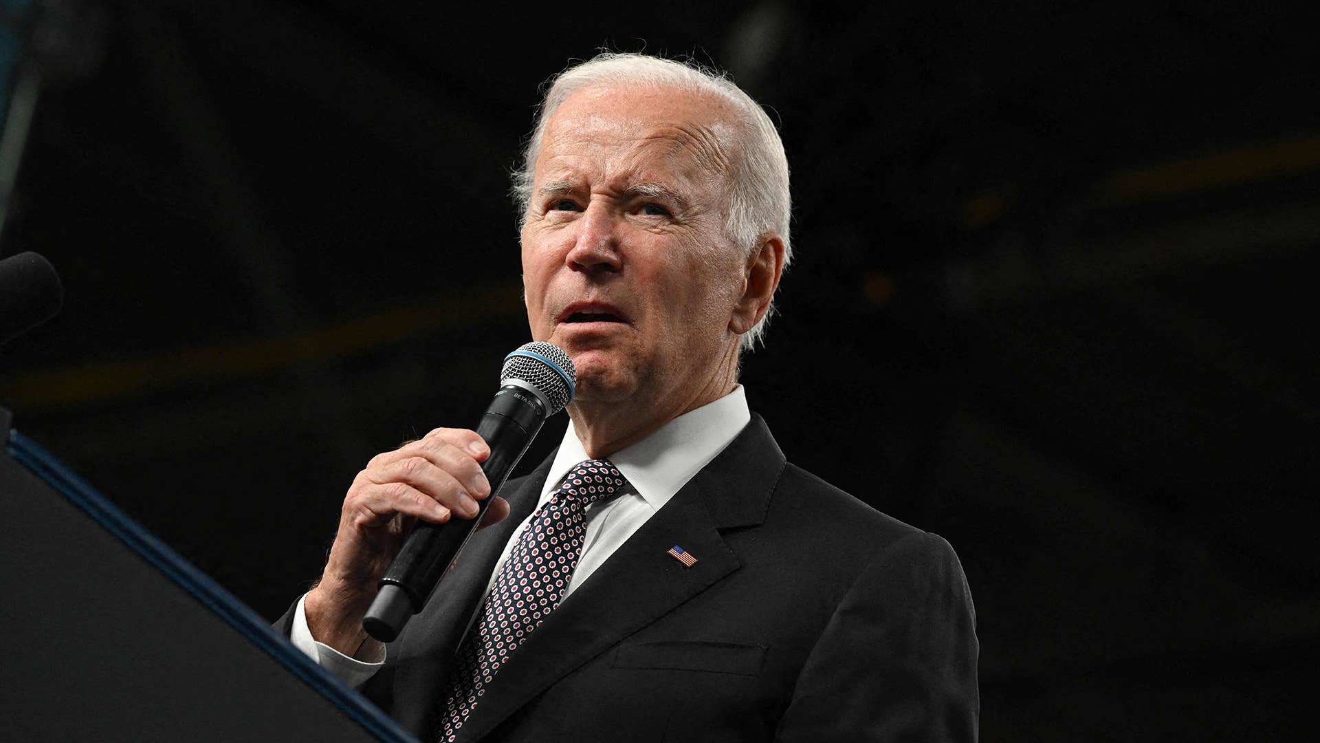 Joe Biden delivers remarks at the IBM facility in Poughkeepsie, New York