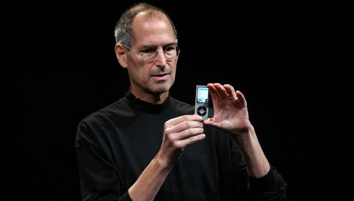 Apple CEO Steve Jobs announces a new version of the iPod Nano during a special event September 9, 2008