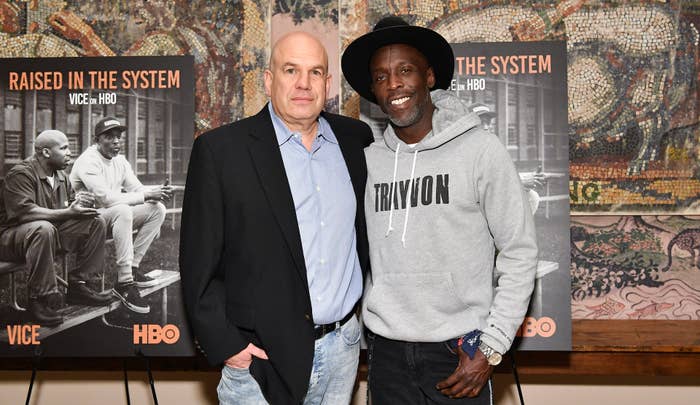 David Simon and Michael K. Williams