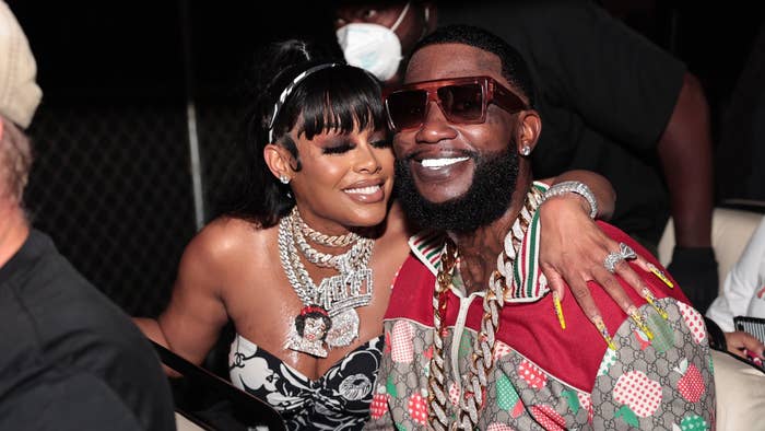 Keyshia Ka&#x27;oir and Gucci Mane backstage at Hot 107.9 Birthday Bash 25