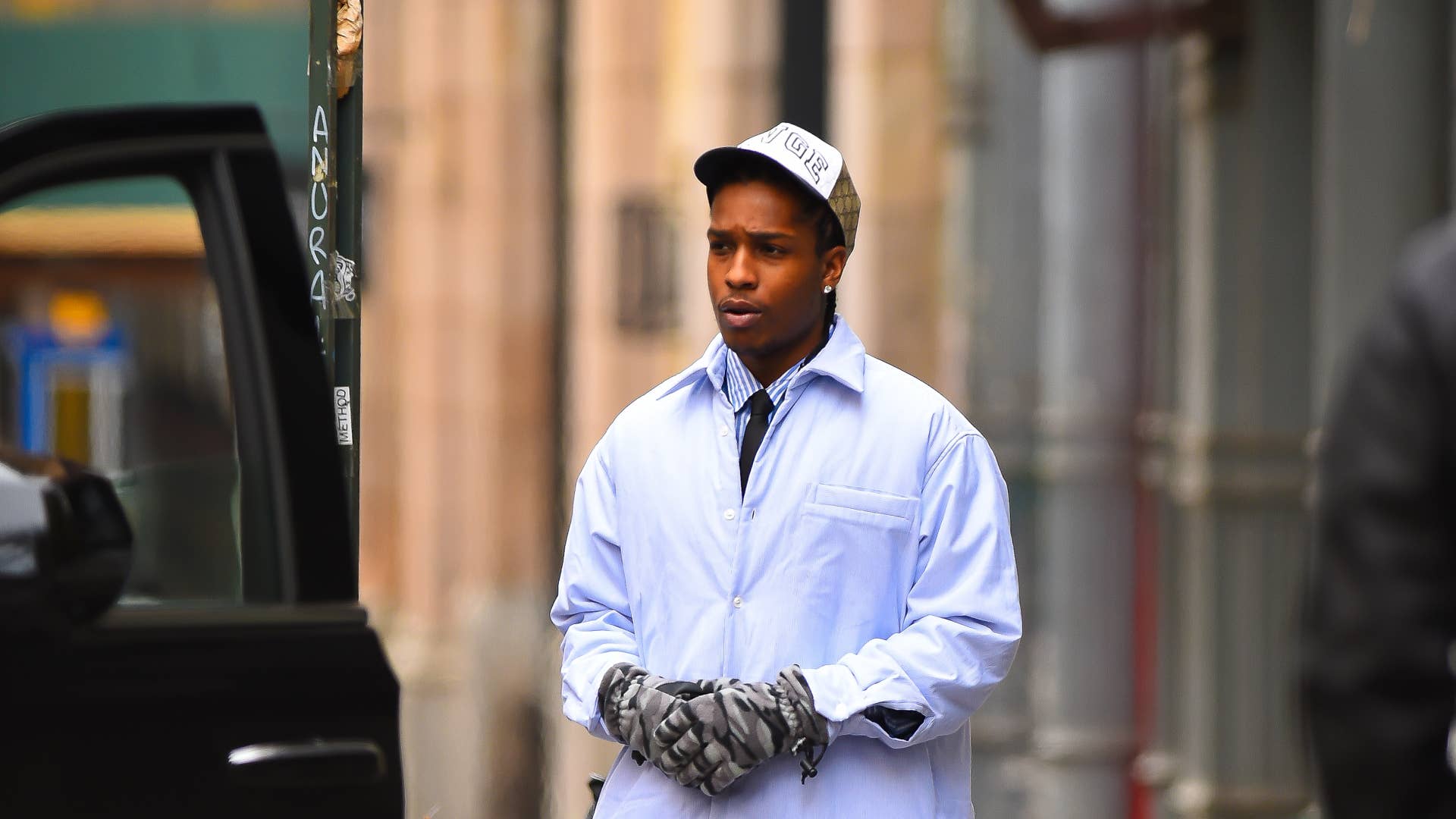 ASAP Rocky Wore a New Jersey High School Varsity Jacket While Out