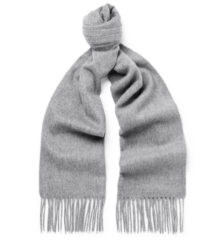 Beams Plus Fringed Cashmere Scarf