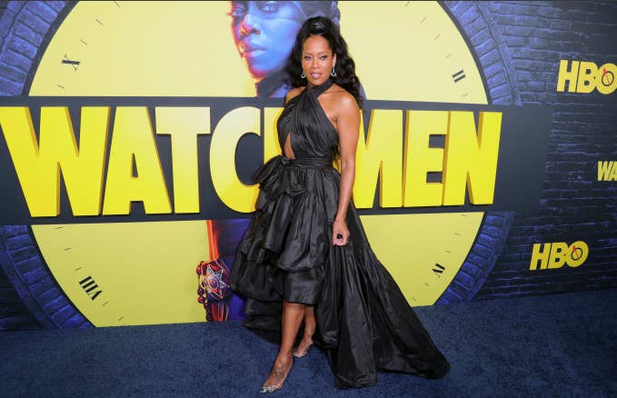 Regina King attends the premiere of HBO&#x27;s &quot;Watchmen&quot; at The Cinerama Dome