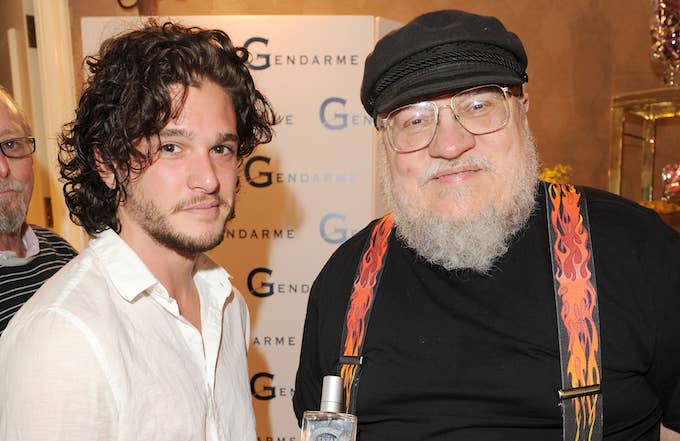 Kit Harington and George R R Martin in 2011