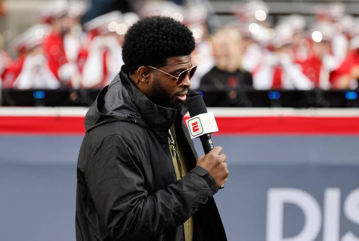 PK Subban at outdoor hockey game