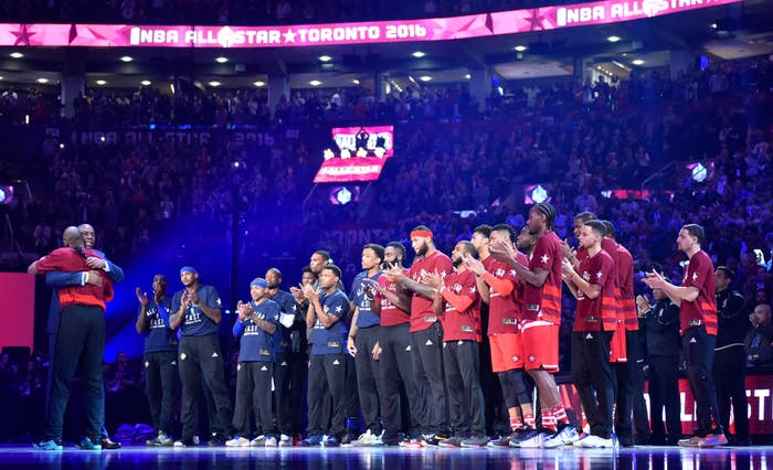 2016 NBA All Star Team Lineups Toronto