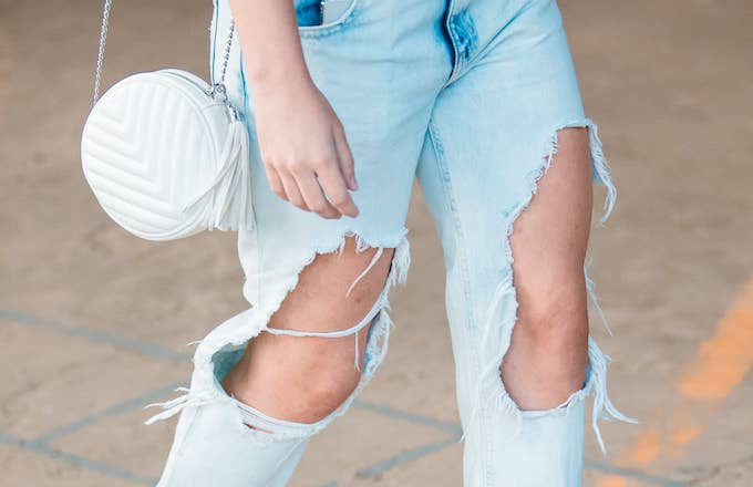 $168 'Extreme Cut Out Jeans' Custom-Made for Twitter Burns