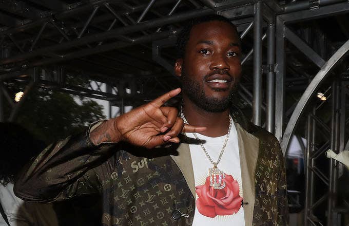 Meek Mill attends 2017 Made In America.