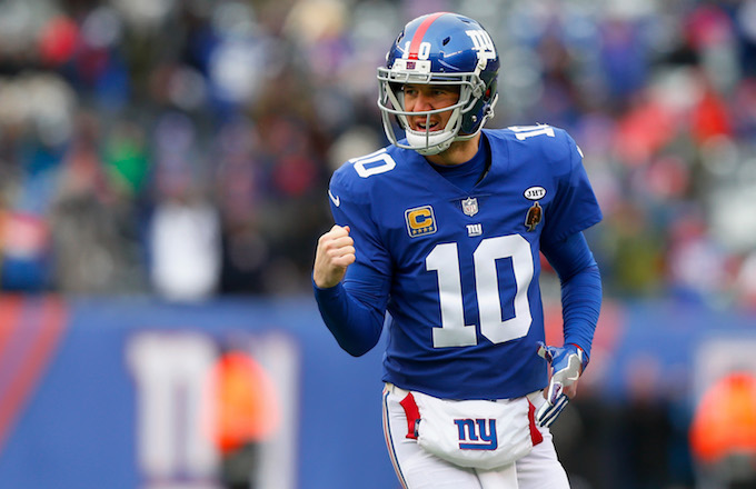 Eli Manning #10 of the New York Giants.