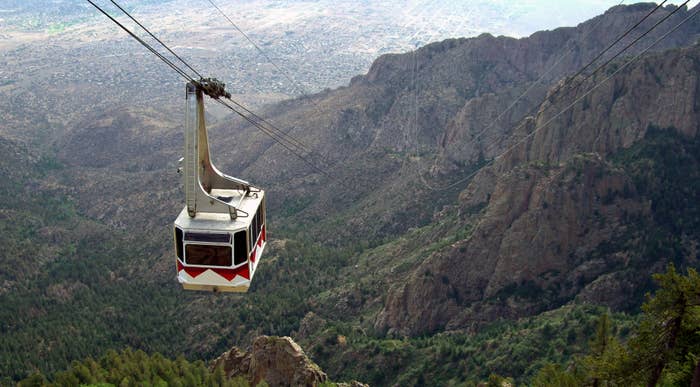 Sandia Peak tramway in Albuquerque, New Mexico