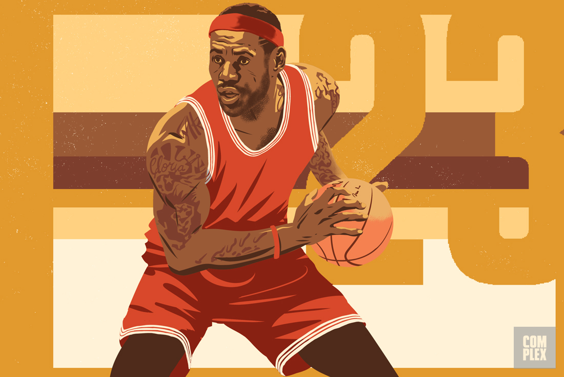 LeBron James NBA MVP Race Longcroft Illustration 2017
