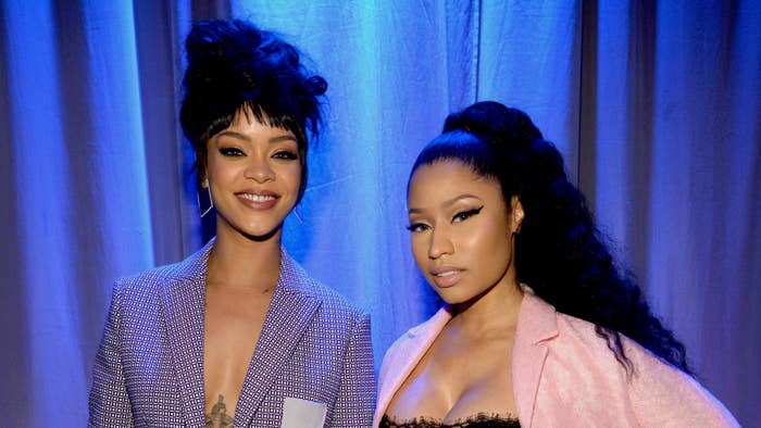 ihanna and Nicki Minaj attend the Tidal launch event