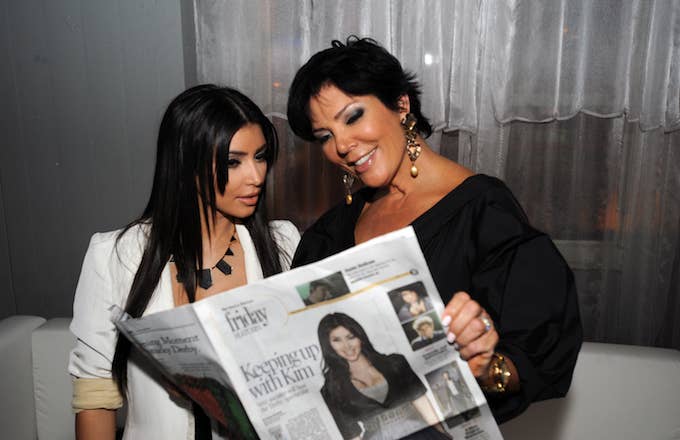 Kim Kardashian and Kris Jenner in 2009.
