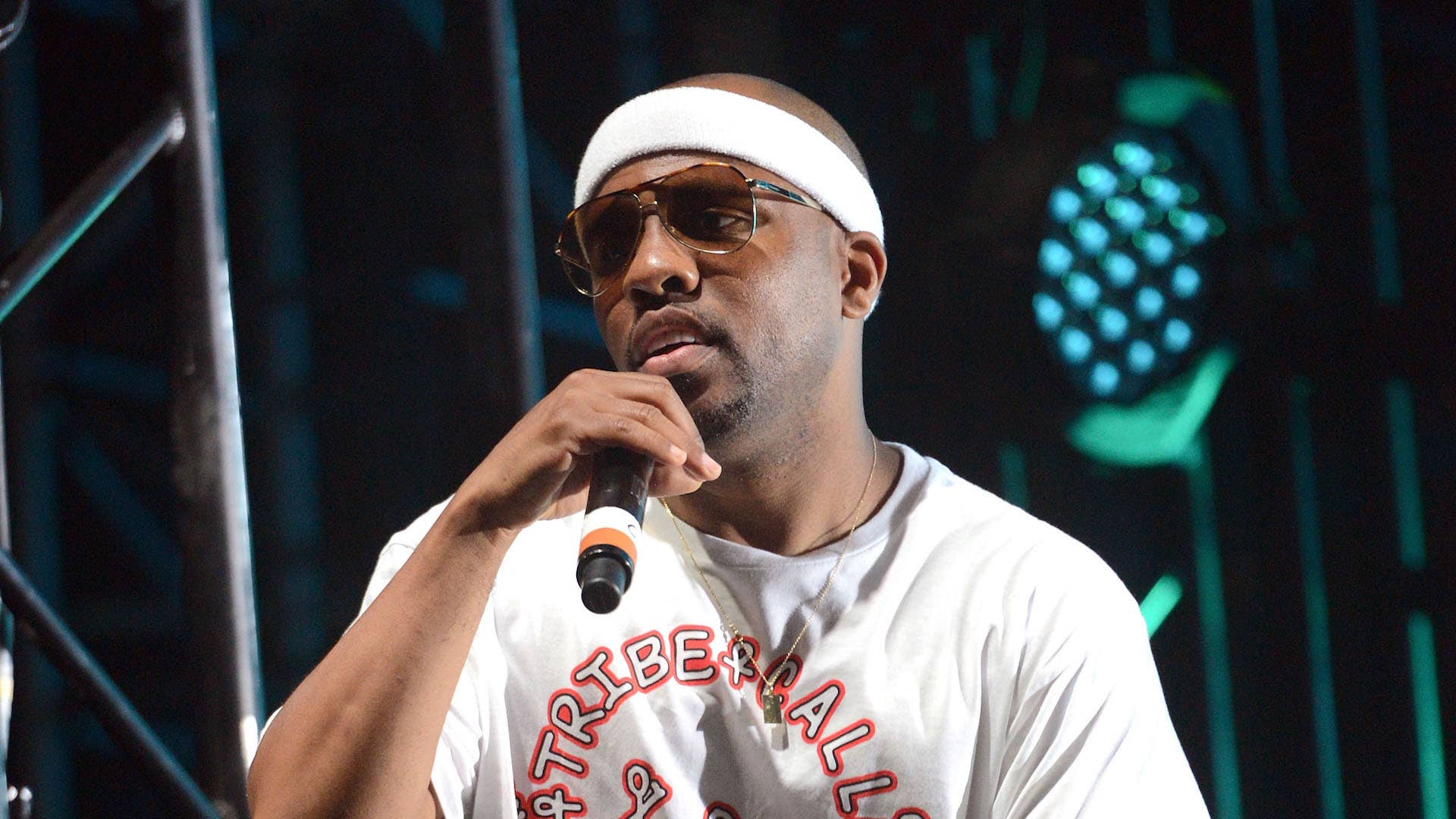 Consequence performs onstage with A Tribe Called Quest