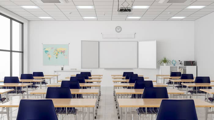 empty classroom