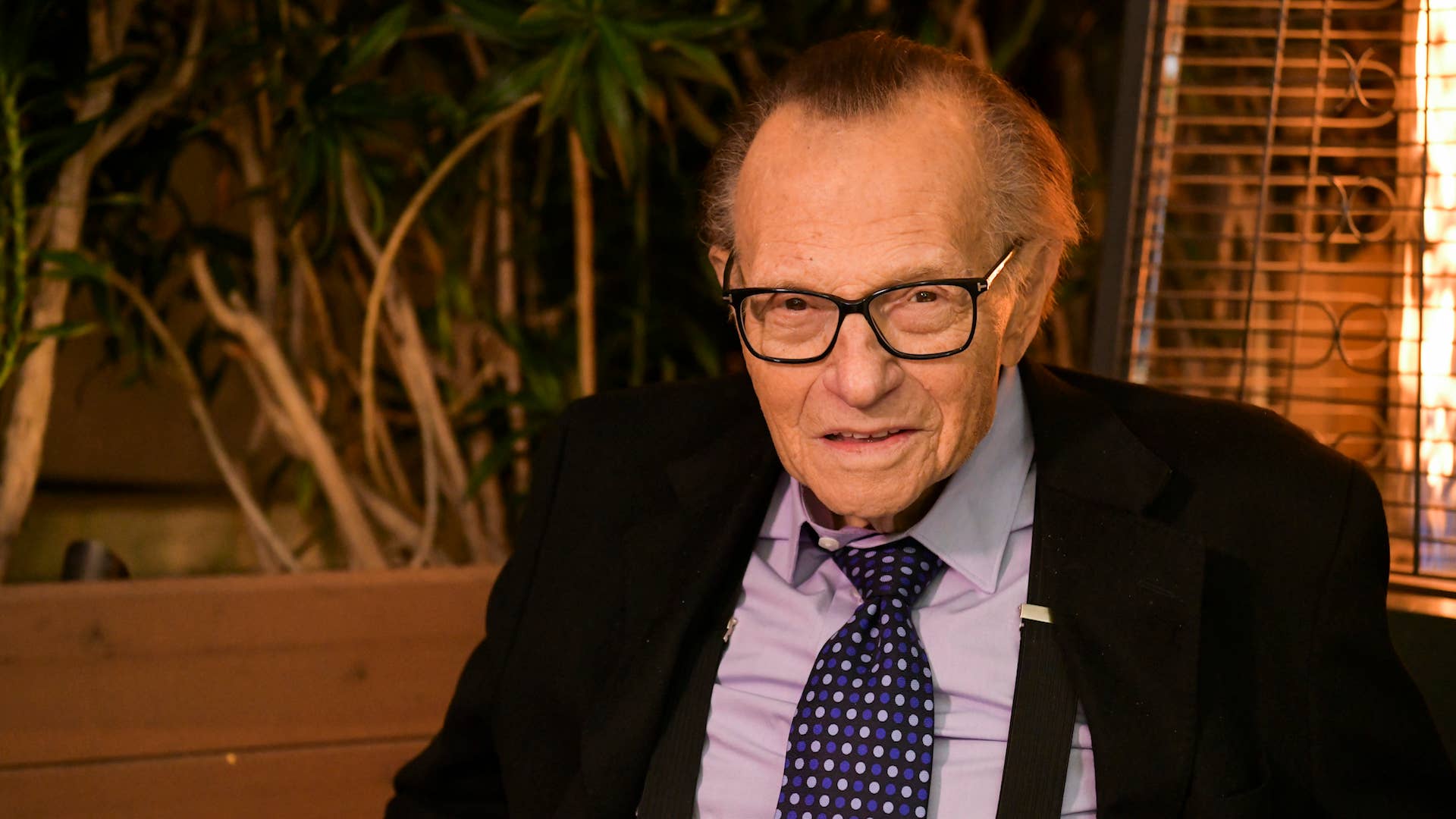 Larry King poses for portrait as the Friars Club