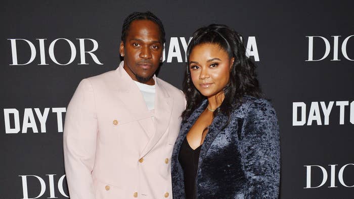 Pusha T and Virginia Williams attend Dior Celebrates Daytona Rap Album Of The Year.