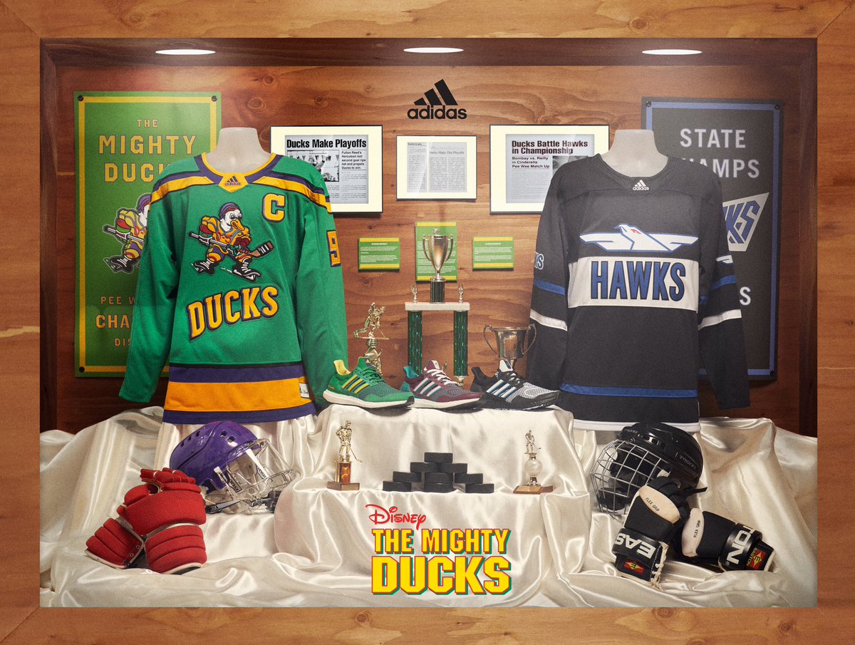 adidas Mighty Ducks Conway Authentic Jersey - Green | Men's Hockey | adidas  US