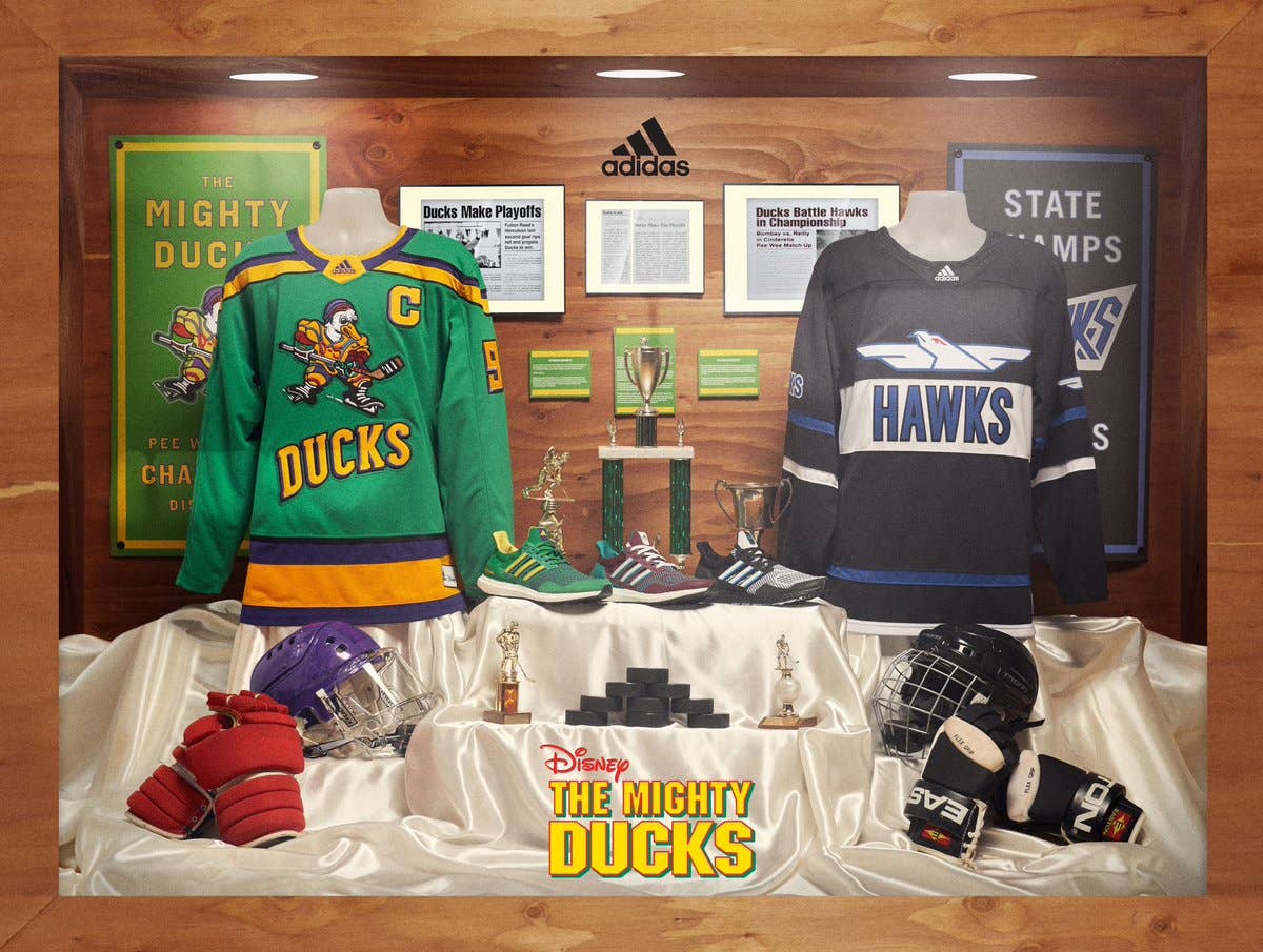 Mighty Ducks movie Adidas jerseys